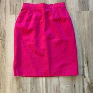 Vintage 1980s Carriage Court hop pink skirt with zip up back sz 10